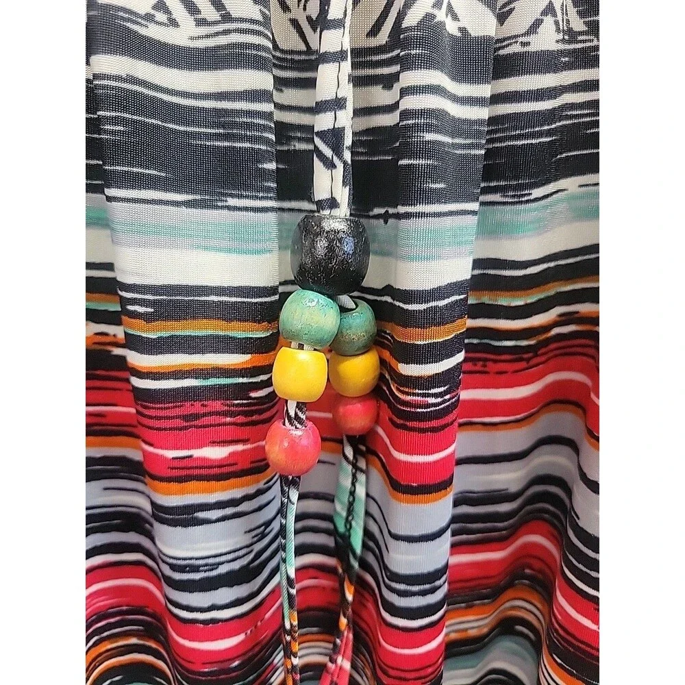 Lagaci‎ Womens Sundress Size M Abstract Strapless Summer Dress